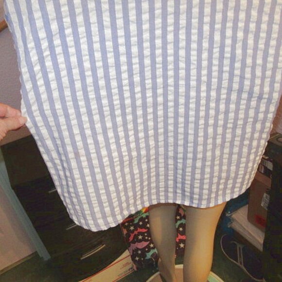 Country Store Seersucker Top Size 1X Embroidered Button Up Hummingbird Floral - Picture 10 of 10